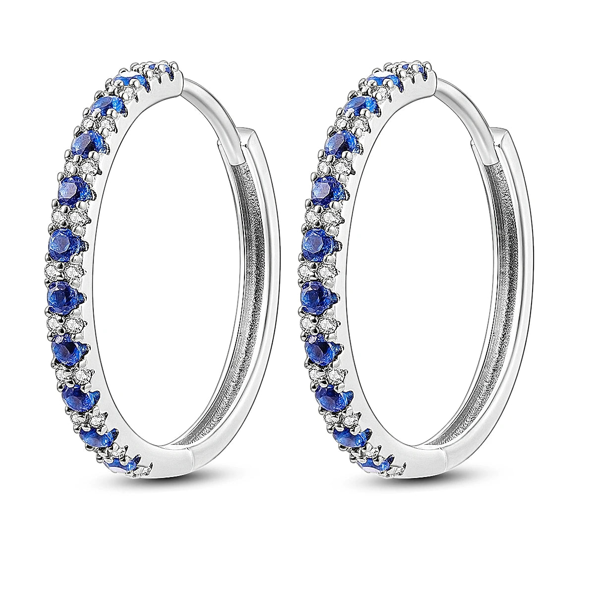 Creolen aus 925er Silber für Damen, Pendientes, Mond, Sonne, Original-Ohrringe, Modeschmuck