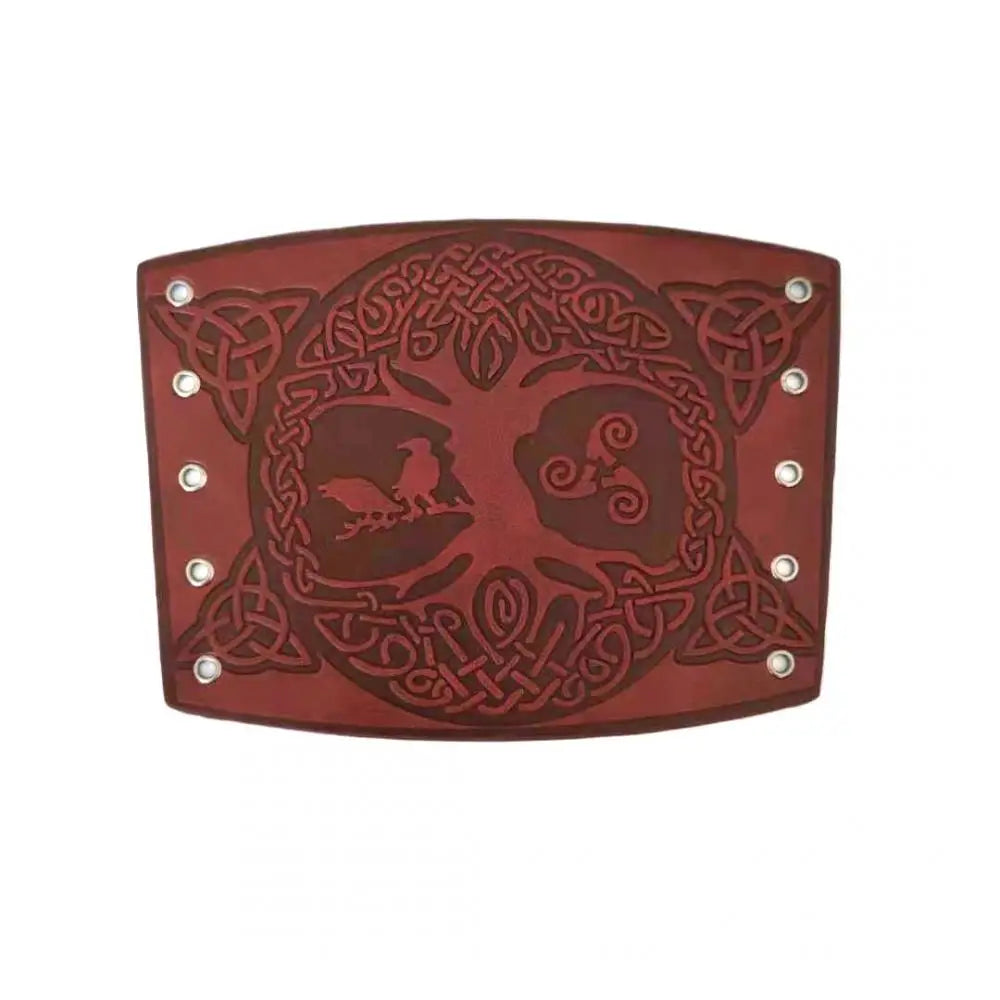 2024 Toten Design Nordic Viking Odin Kompass Armreifen für Mann Reiten Schutzausrüstung Geprägtes breites Lederarmband Punk-Schmuck