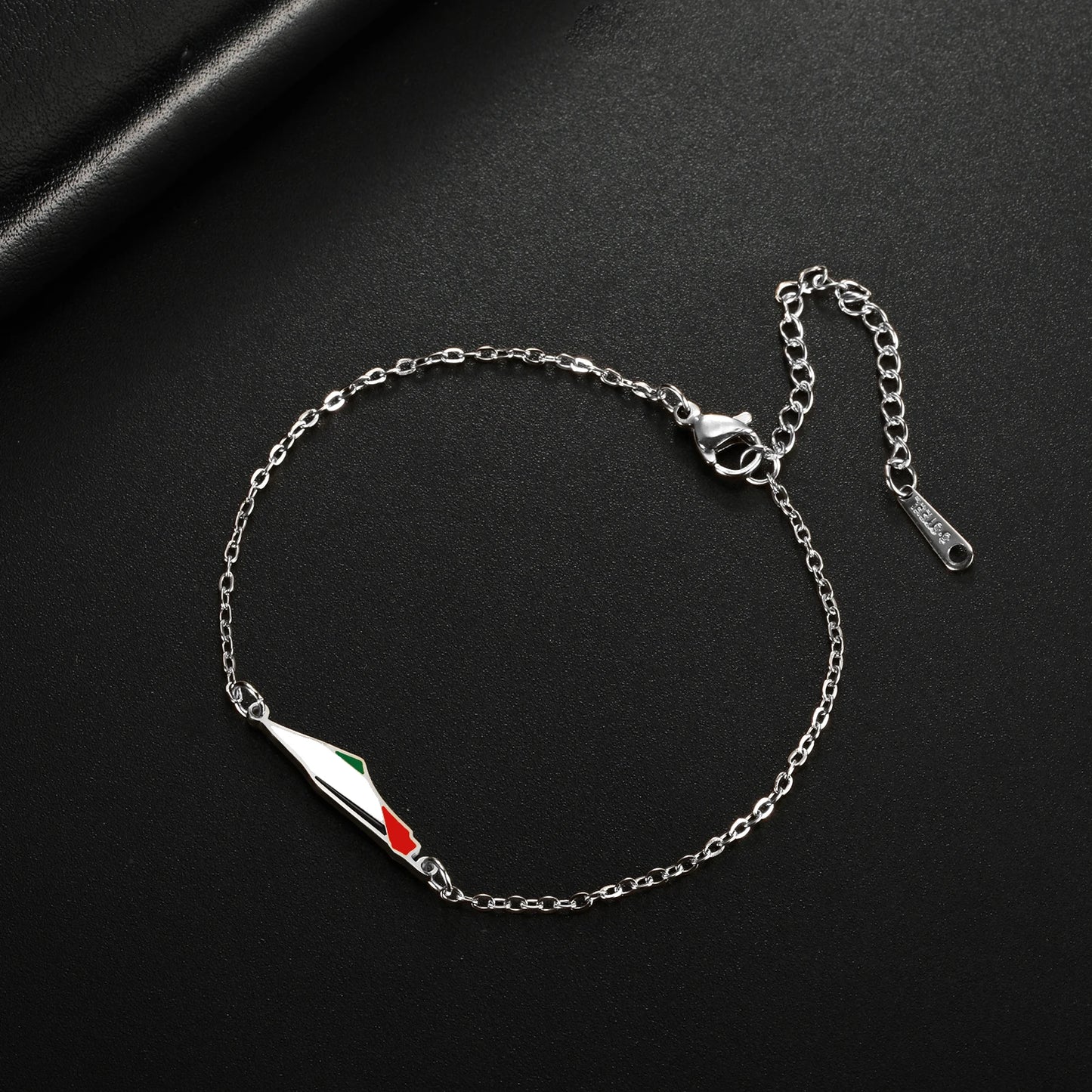 COOLTIME Palästina Karte Charme Frauen Armbänder Edelstahl Einstellbare Doppel Schicht Männer Geographie Armband schmuck Großhandel