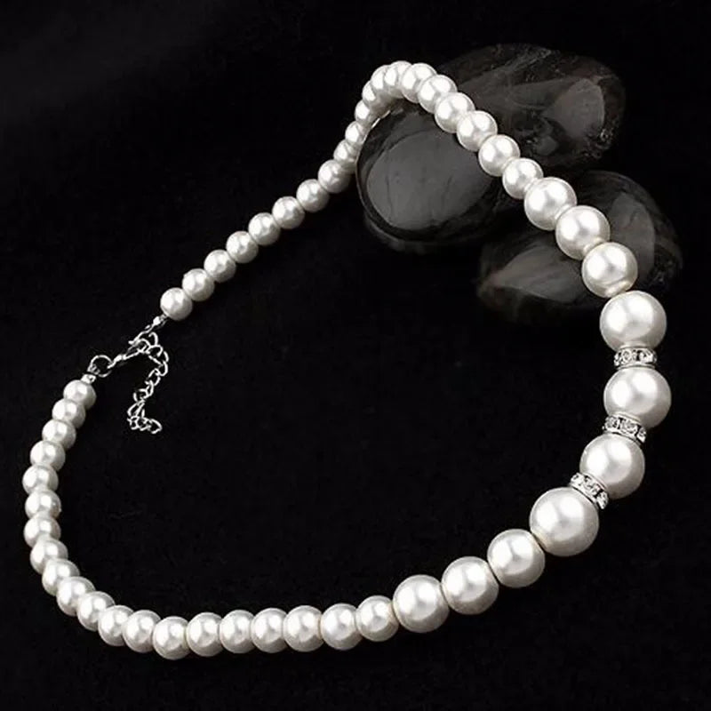 3 Stück/Set Kunstperlen-Set für Halskette, Armband und Ohrringe, Schmuckzubehör