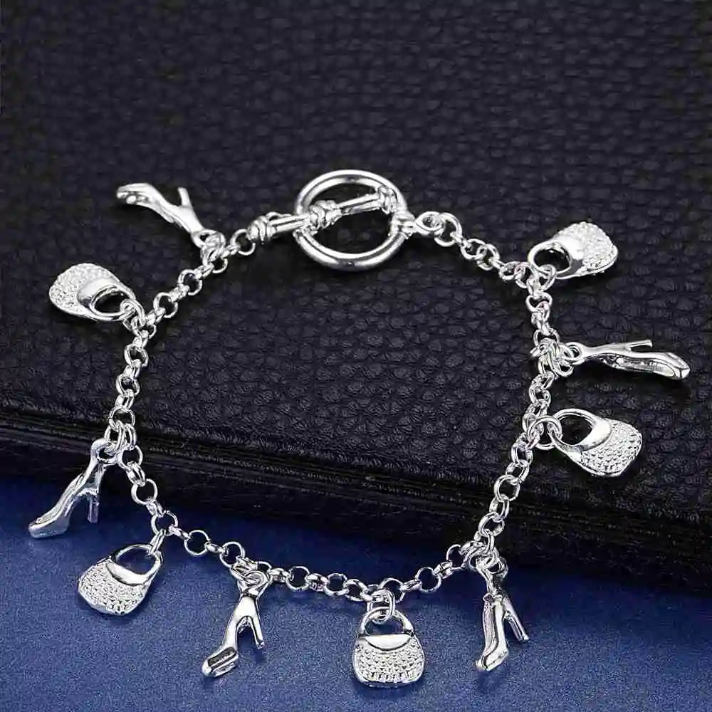 Neues Armband aus 925er-Sterlingsilber, hochwertige romantische Kette für Damen, modisch, Verlobungsfeier, Hochzeit, Schmuck, Geschenk