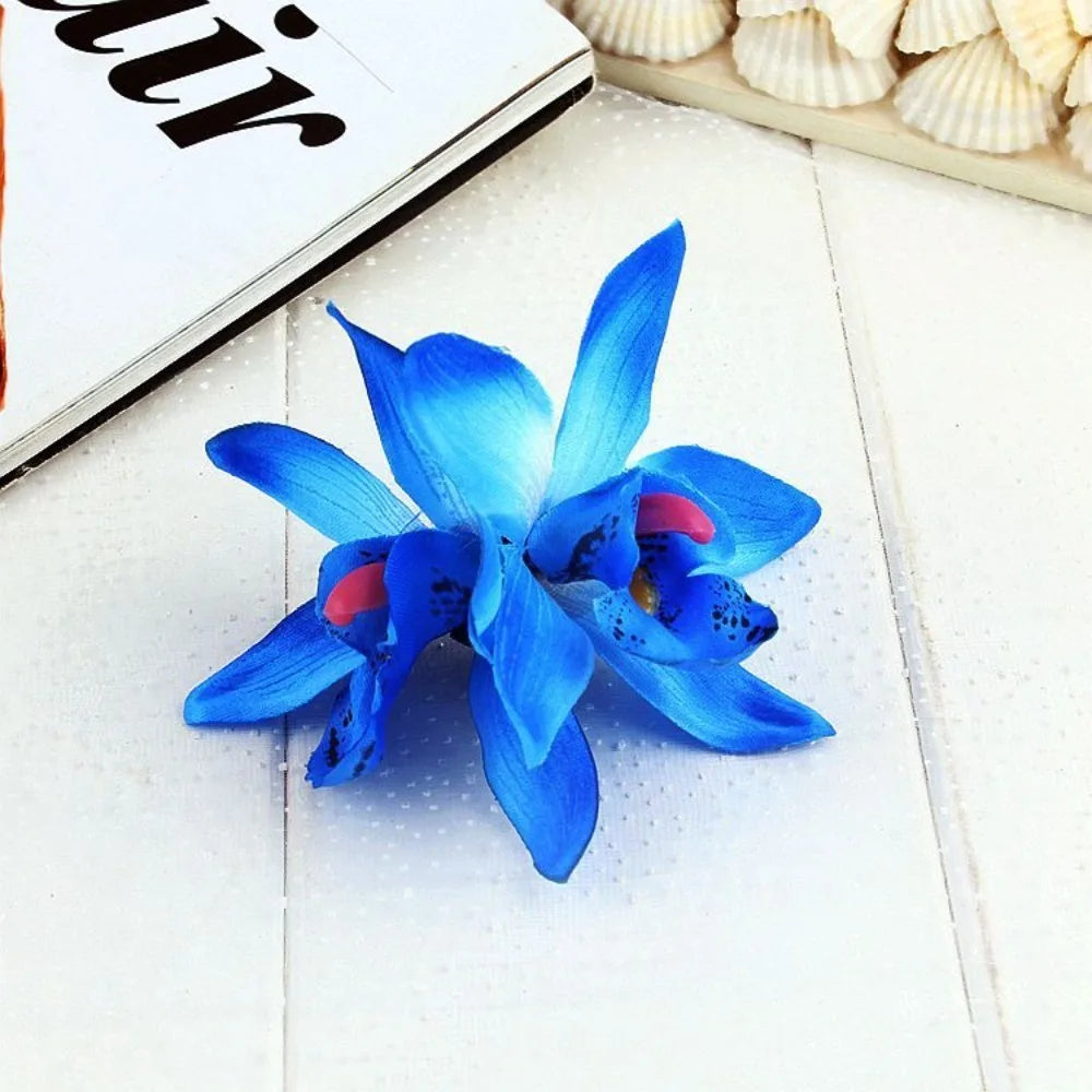 Kopfbedeckung, hawaiianische Blumen-Haarspangen, romantische Haar-Accessoires, BB-Haarspange, geeignet für Urlaub, Strandpartys, seitlicher Pony-Clip für Damen