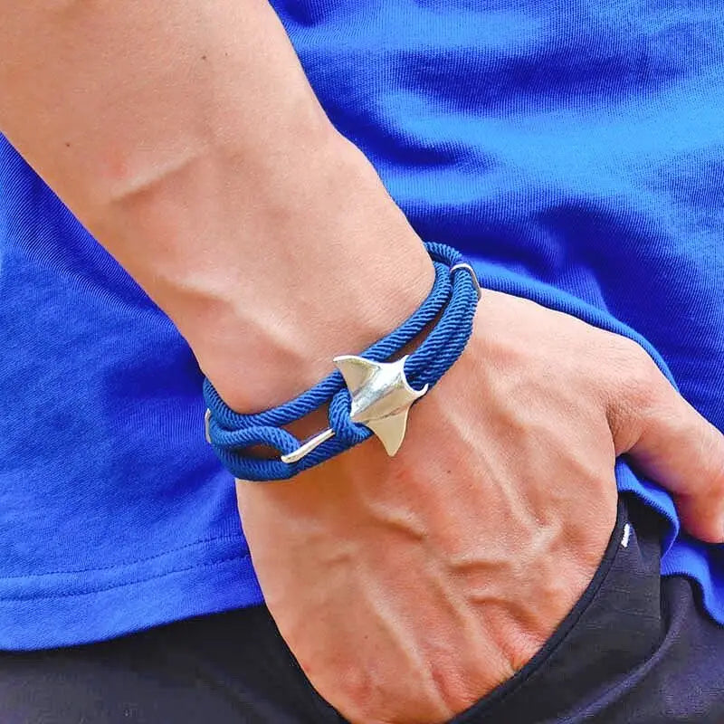 Bohemian Manta Rays Armband Trendy Marine Leben Handgemachte Wrap Braslet Männer Frauen Mulrilayer Seil Braclet Tier Schmuck Armband