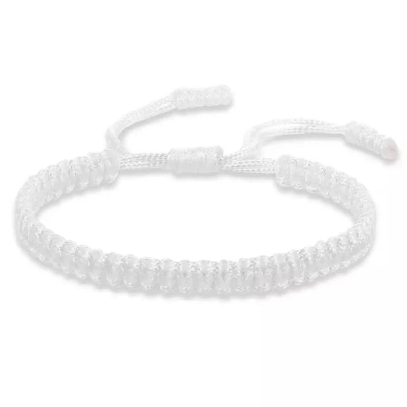 Handgefertigte geflochtene Schnur-Armbänder, rot, schwarz, buddhistisches tibetisches gewebtes Seil, Glücksbringer-Amulett-Armband für Frauen und Mädchen, Schmuck ﻿ Geschenke