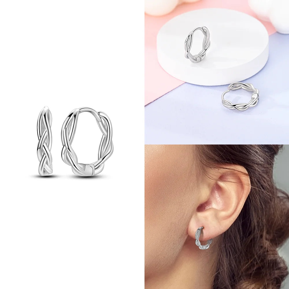 Schmetterlings-Ohrringe, Original 925er Silber, rosa Schleife, Herz, Zirkon, Stern, Blume, Ohrstecker, Damen, Schmuck, Geschenk, Liebe, Valentinstag-Set
