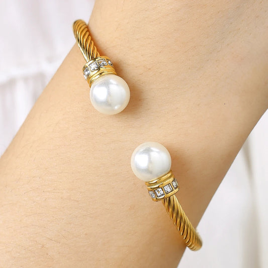 Klassische einfache Retro Diamant Armband Frauen Licht Luxus Edelstahl offenes Armband Sinn Schmuck Cartiers Frauen Armband