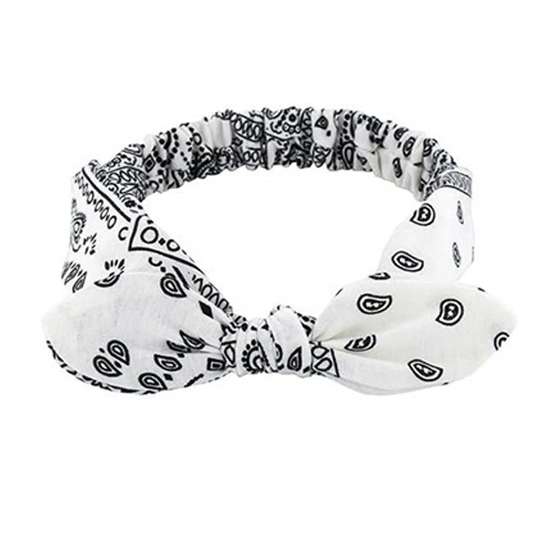 Neue Boho Frauen Weiche Solid Print Stirnbänder Vintage Kreuz Knoten Elastische Haarbänder Turban Bandanas Mädchen Haar Bands Haar Zubehör