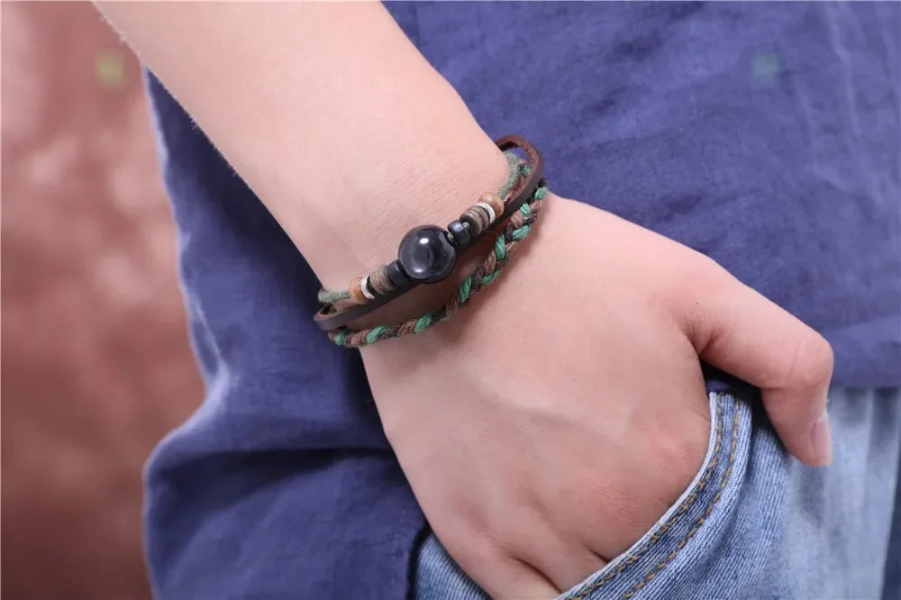 Leder Armbänder für Frauen Männer Schmuck Handgemachte Flügel Charme pulseira masculina pulseira feminina bileklik armband männer femme neue