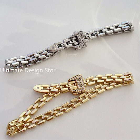 Vintage-Armband mit Schnalle, minimalistischer Luxus-Paar-Handschmuck für Männer und Frauen