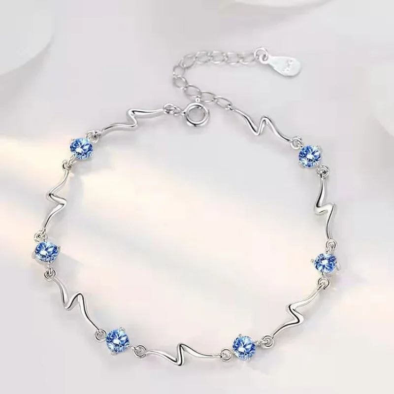 925 Sterling Silber schöne Sterne Armbänder für Frauen koreanische Designer Party Hochzeit Modeschmuck Weihnachts geschenke Drops hipping
