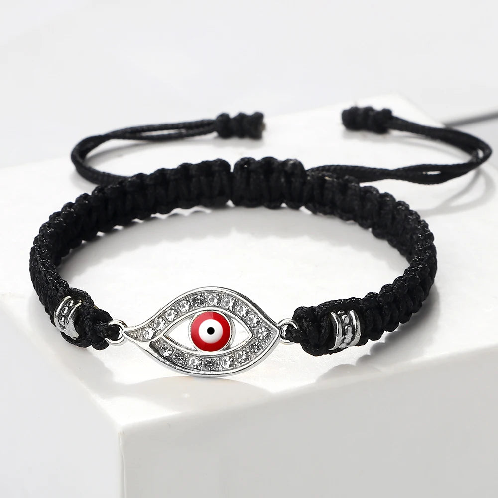 Handgemachte türkische böse Blick Armbänder für Frauen Männer geflochtene rote Seil Glück Armbänder Mode Paar Armbänder Freundschaft Schmuck
