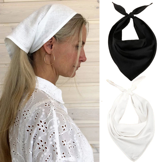 Haimeikang Einfarbig Turban Haarbänder Stirnband Frauen Elegante Schwarz Weiß Headwps Mode Mädchen Bandana Haar Zubehör