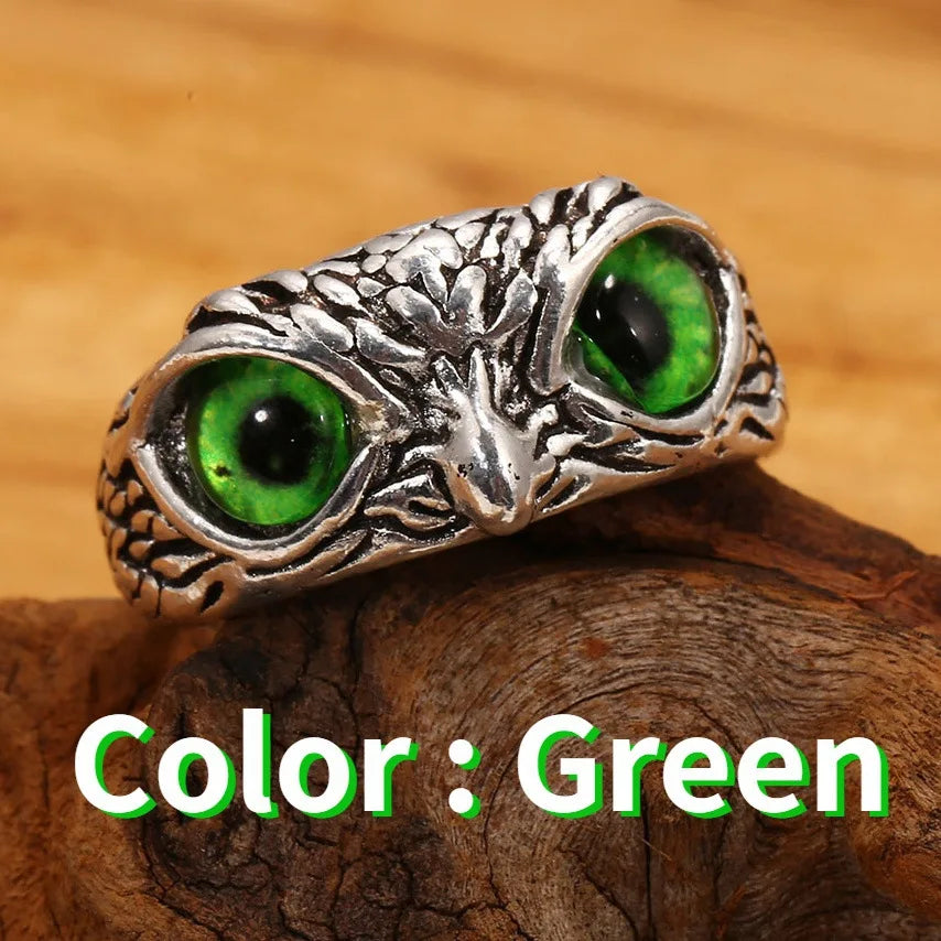 Mode Charme Vintage Eule Ring für Männer Frauen Nette Tiere Eule Jugend Gothic Ringe Schmuck Zubehör Junge Mädchen Geschenke