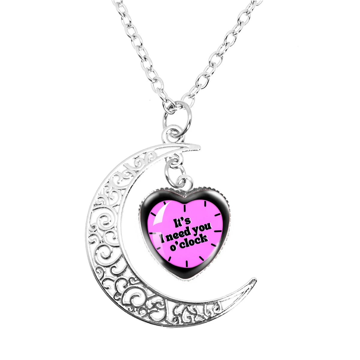 Zweimal CANDYBONG Z Logo Mond Halskette Geschenke Herzform Damen Mode Herren Charm Schmuck Mädchen Jungen Accessoires Party