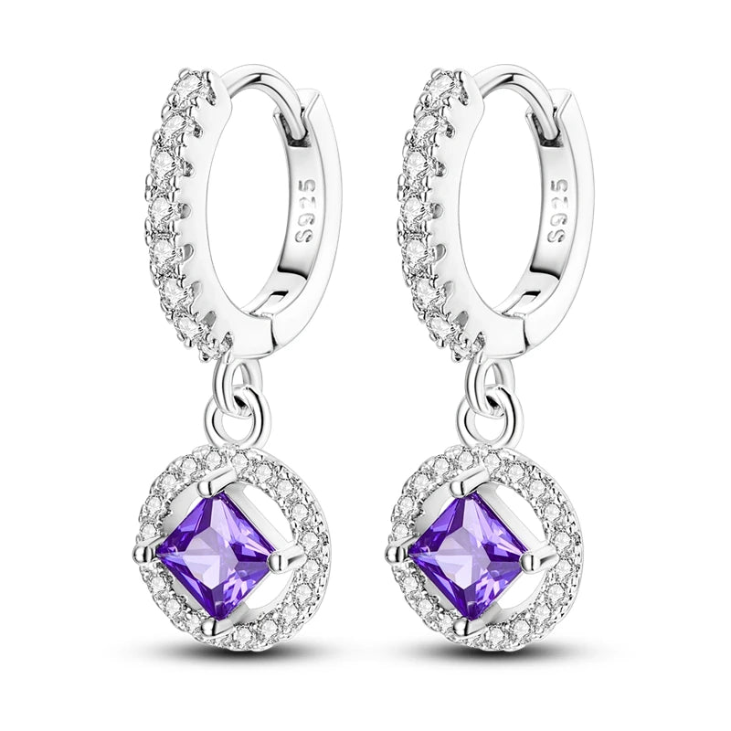 Heißer Verkauf 925 Sterling Silber Original Vielseitige Eardrop Ohrring Stern Mond Klee Creolen Für Frauen Hochzeit Verlobung Geschenk
