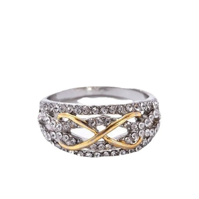 Einzigartige Liebe Design Frauen Ringe für Hochzeit Verlobung Band Luxus Zubehör Heißer Trend Ewigkeit Schmuck Party Geschenk Anillos