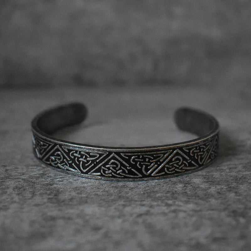 Punk Retro Nordic Viking Rune Armband für Männer Frauen Edelstahl Armband Mode Amulett Schmuck Geschenk Großhandel
