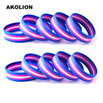 Gay Pride Pansexual Silikonkautschuk-Armbänder Sport-Armband Armreif SLP-0005