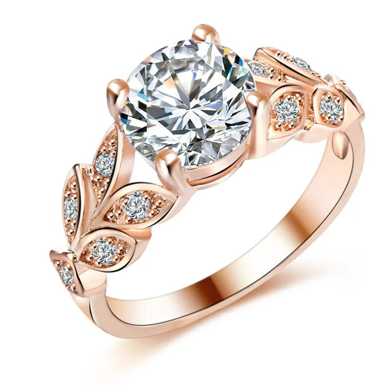 Exquisite Mode Silber Farbe Verlobungsringe für Frauen Mode Weiß Zirkon Steine Ring Jahrestag Braut Hochzeit Schmuck