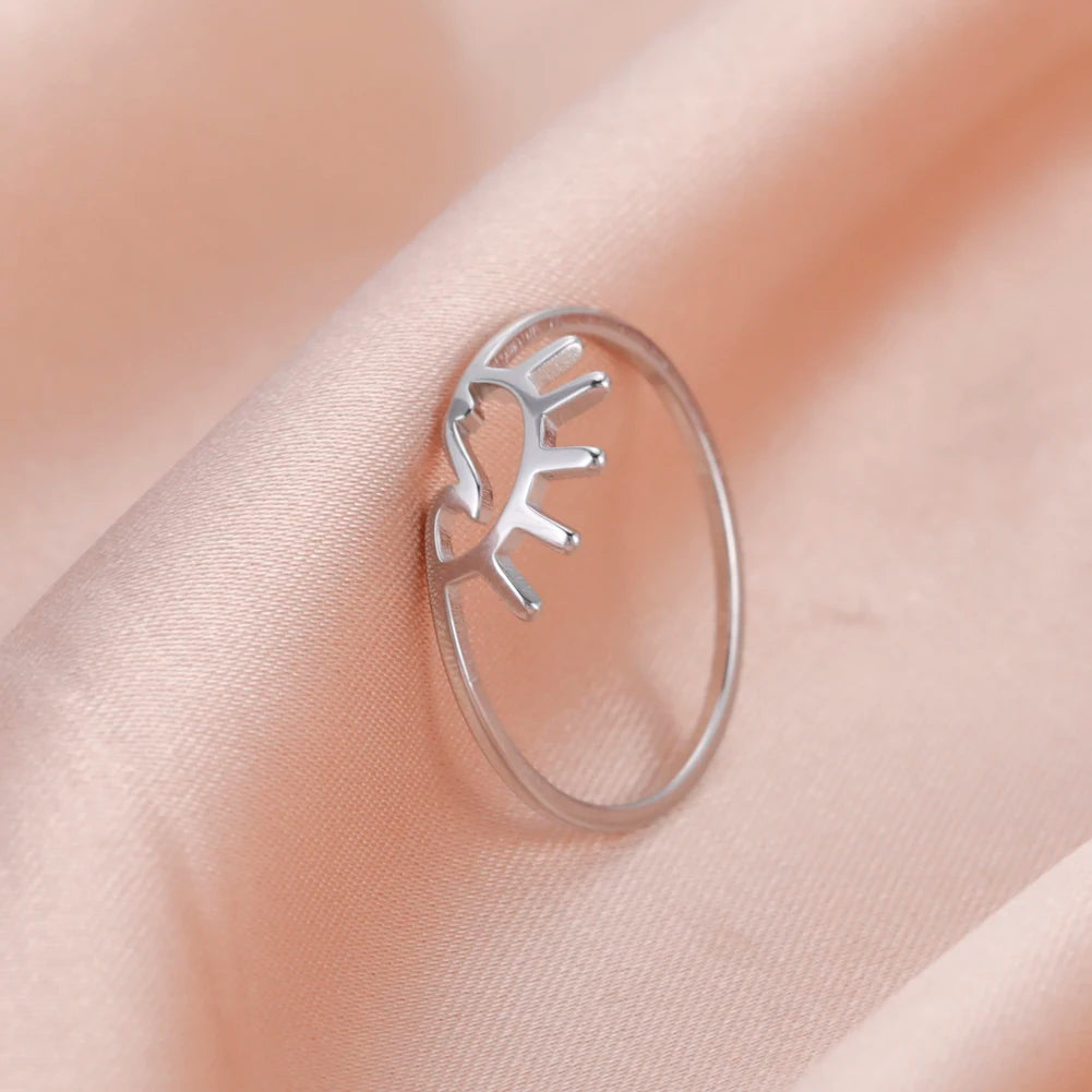 COOLTIME Einfache Meereswellen-Paarringe 2025, Trend Ocean Surf Edelstahl, gepaarte Ringe für Damen und Herren, Hochzeit, Geburtstag, Schmuck
