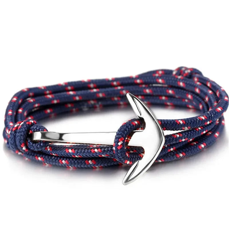 Großhandel Sommer-Stil, Nylon-Seil-Kette und Gliederarmbänder, beliebter Schmuck, Anker-Armbänder für Damen und Herren, 2024, heißer Verkauf
