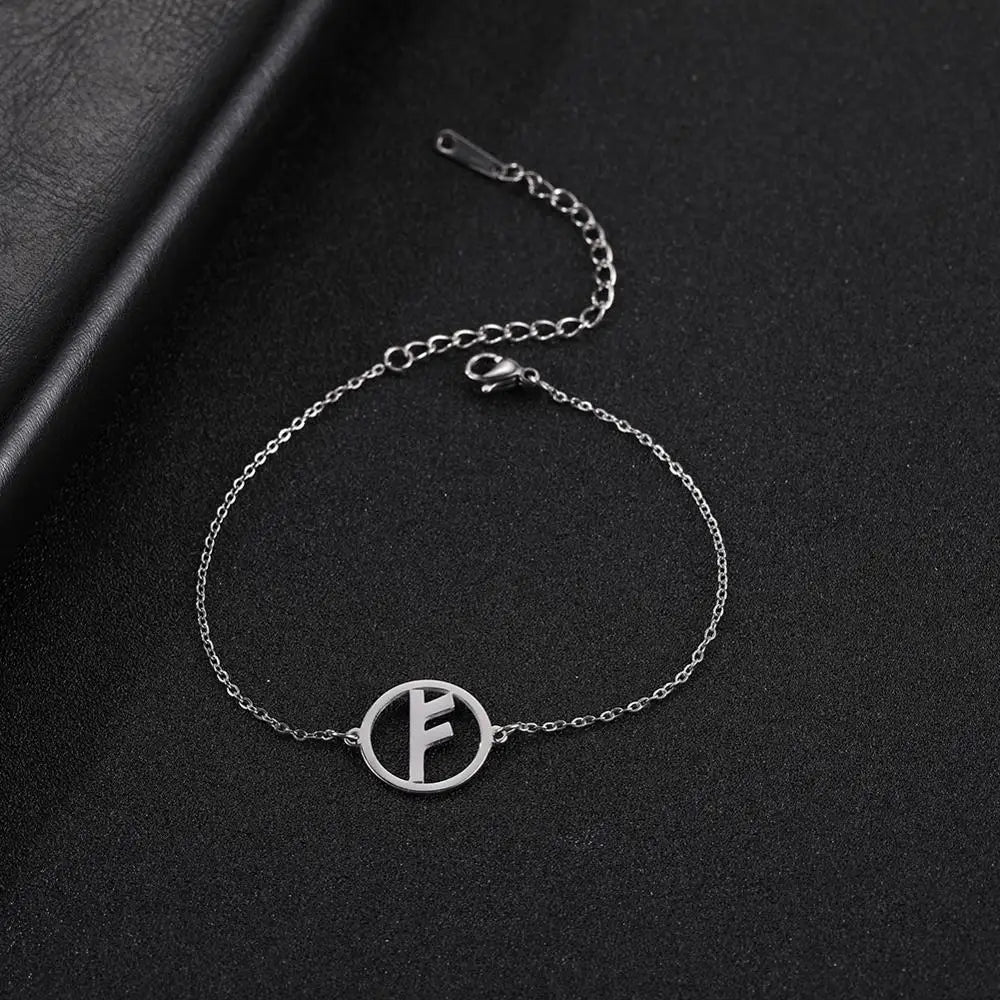Likgreat 24 Wikinger-Runen-Charm-Armband, Edelstahl, für Damen und Herren, Schmuck, nordischer alter Schutzpatron, Odin-Amulett, Geschenk, 2023, Neu