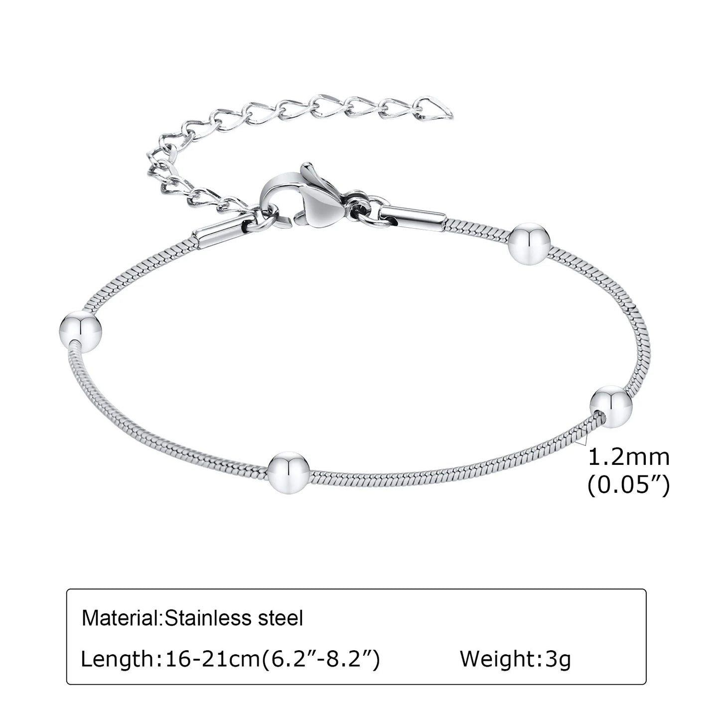 Edelstahl-Kettengliederarmbänder für Damen und Herren, Liebesgeschenk zum Valentinstag für Sie