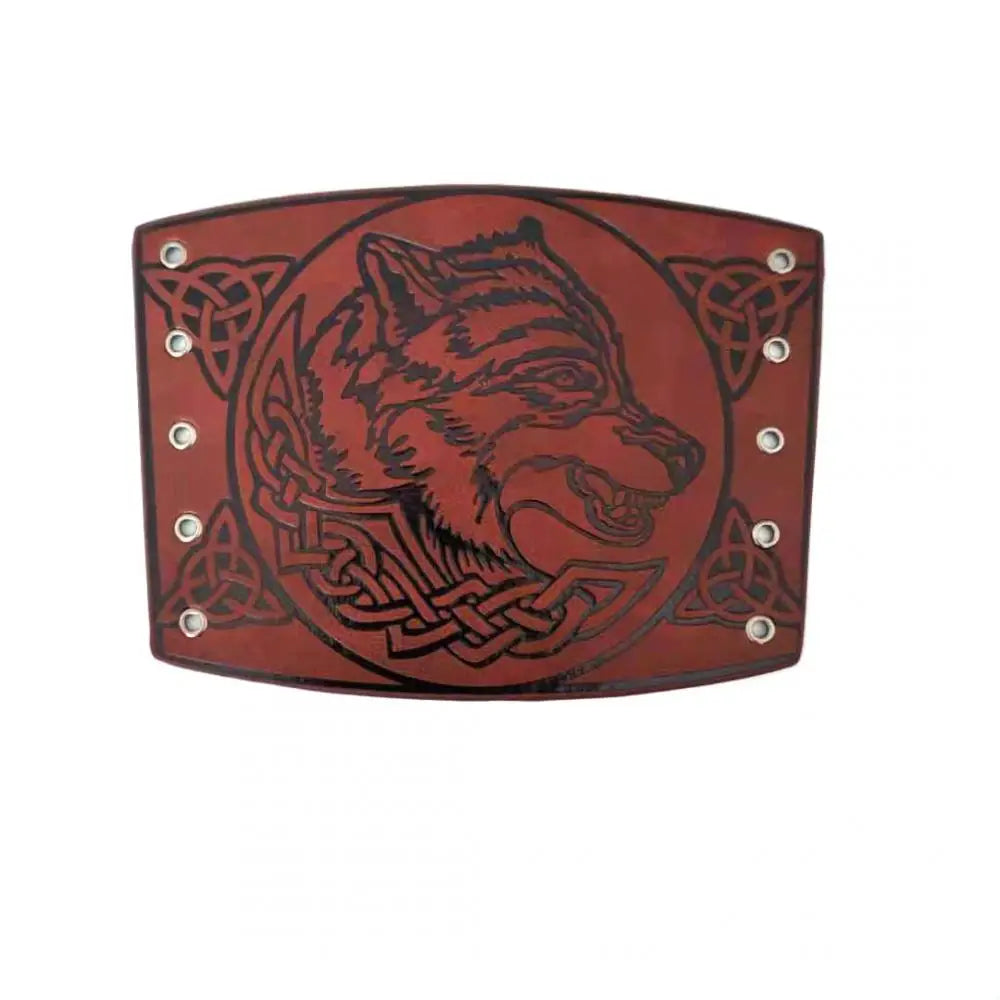 2024 Toten Design Nordic Viking Odin Kompass Armreifen für Mann Reiten Schutzausrüstung Geprägtes breites Lederarmband Punk-Schmuck