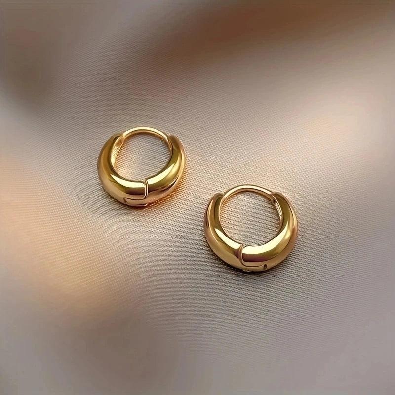 2 Stück elegante, hypoallergene französische Creolen aus Edelstahl, bequemes Retro-Sexy-Design, Weihnachtsgeschenke für modische Frauen