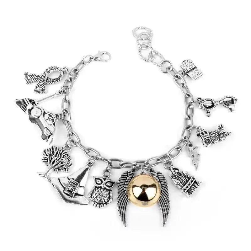Harry Potter Magic Academy Series Kombination aus Metall-Eulenflügel-Armband, europäisches und amerikanisches Fashion Week End, beliebtes Produkt