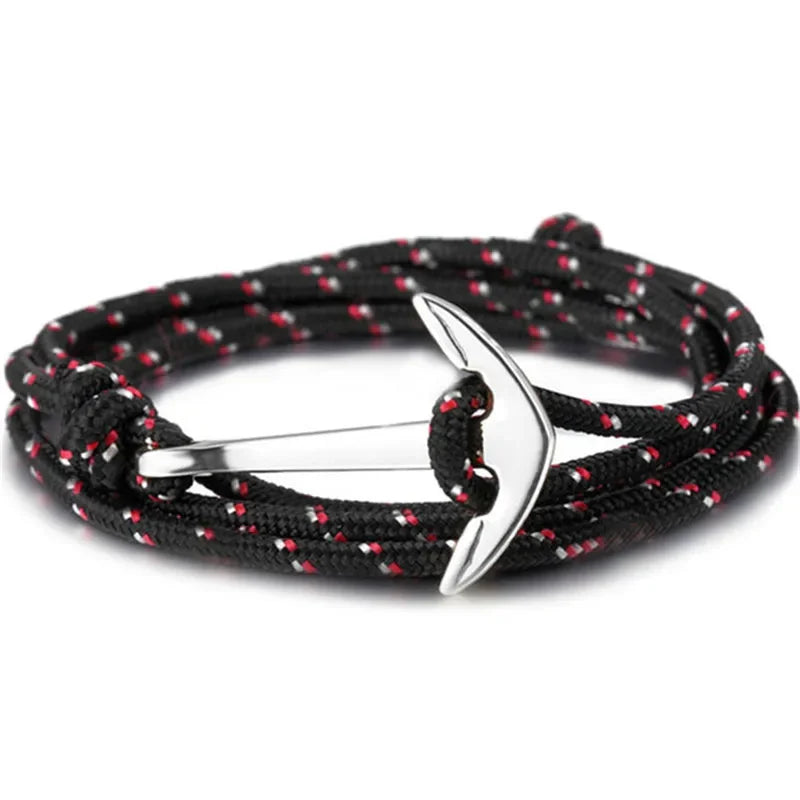 Großhandel Sommer-Stil, Nylon-Seil-Kette und Gliederarmbänder, beliebter Schmuck, Anker-Armbänder für Damen und Herren, 2024, heißer Verkauf
