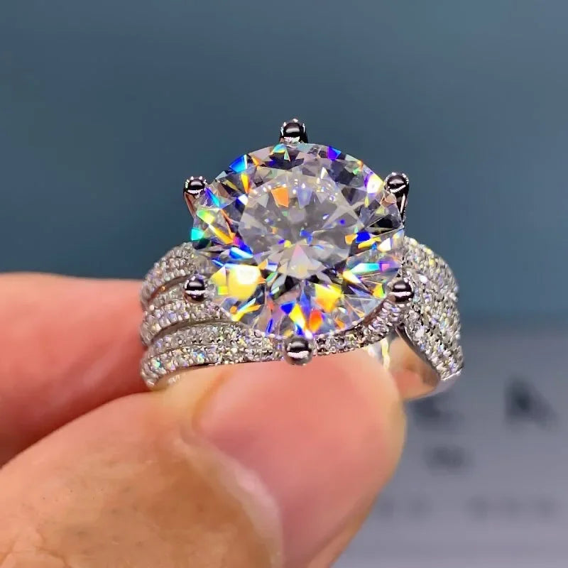 Wunderschöne Solitär-Zirkonia-Brauthochzeitsringe in Goldfarbe, Verlobungsfeier, brillanter Damenschmuck, Anillos De Mujer Alem