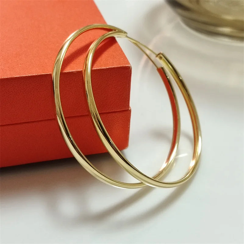 Senlissi – Creolen aus 925er-Sterlingsilber für Damen, 18 Karat vergoldet, Schmuck, schillernde Damen-Creolen, Weihnachtsgeschenke