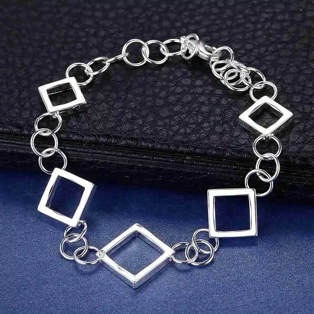 Armband aus 925er-Sterlingsilber, Herz, hochwertige romantische Kette für Damen und Herren, modisch, Verlobungsfeier, Hochzeit, Schmuck, Geschenk