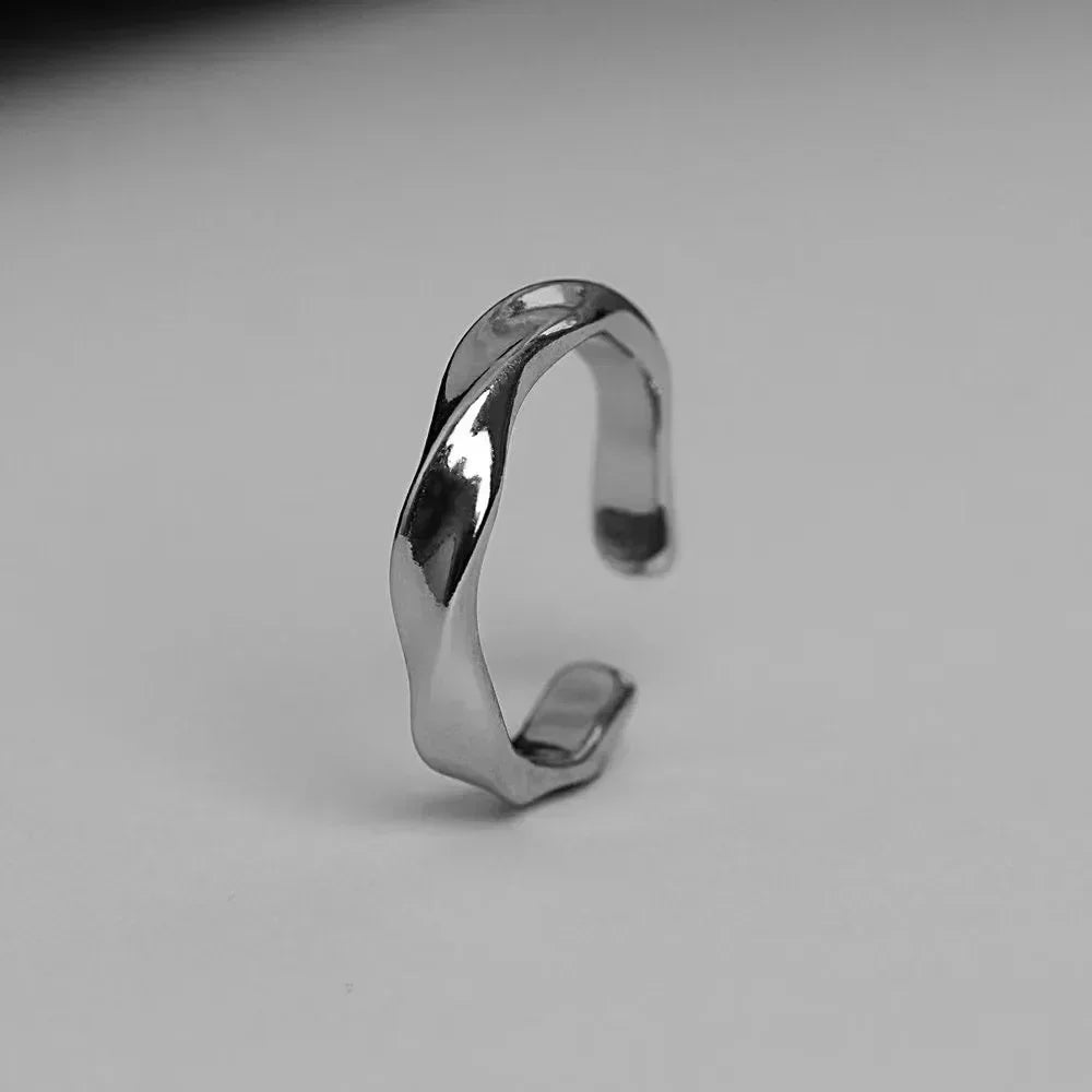Alemitut Saison Жavera Ciravera Ringe für Männer Frauen Trend Design Metall Twist Einfacher offener verstellbarer Fingerring Schmuck Hochzeit Anillos