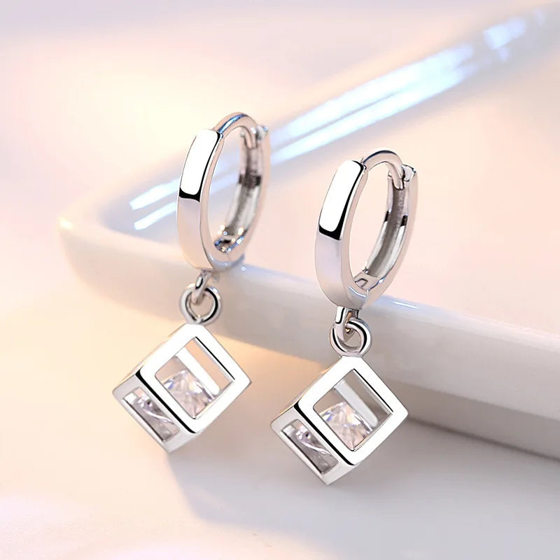 Stern-Ohrstecker aus 925er-Sterlingsilber, AAA-Zirkon, hohe Qualität für Damen, Ohrring, Hochzeit, Modeschmuck, Accessoires, Party-Geschenk