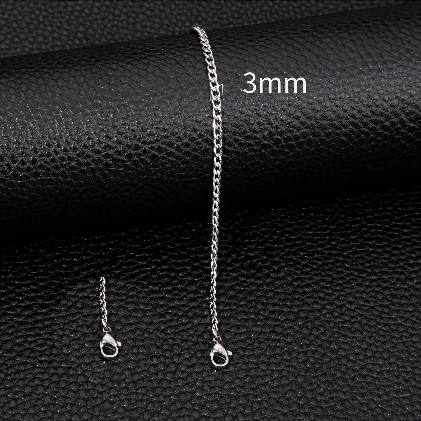 Hip Hop Edelstahl Kubanisches Kettenarmband Für Frauen 3 5 7mm Einfaches Edelstahl Herrenarmband Goldfarbener Schmuck