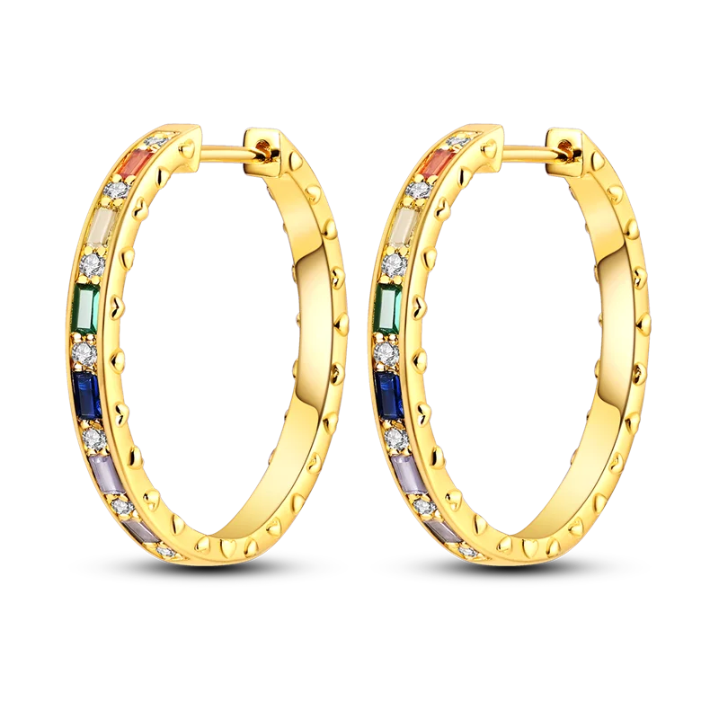 Ohrringe Original 925er Sterlingsilber Ohrstecker Tropfen Creolen Roségold für Frauen Mädchen Party Hochzeit Geburtstag Schmuck Geschenk