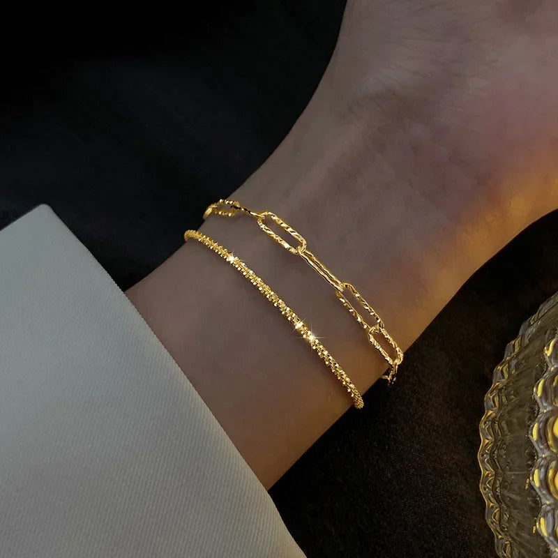 925 Sterling Silber Mode Farbe Funkelnde Verstellbare Armbänder für Frauen Elegante Feine Armband Neue Hochzeit Schmuck Geschenke