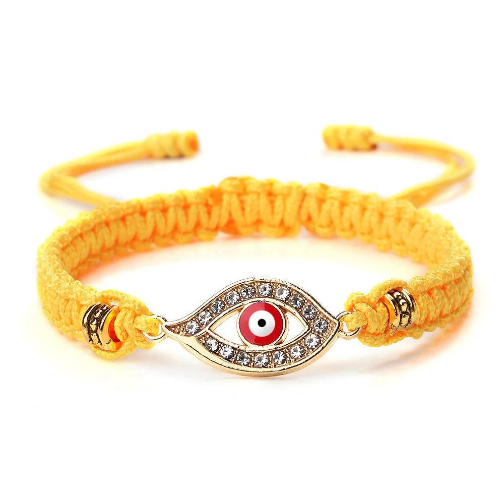 Handgemachte türkische böse Blick Armbänder für Frauen Männer geflochtene rote Seil Glück Armbänder Mode Paar Armbänder Freundschaft Schmuck