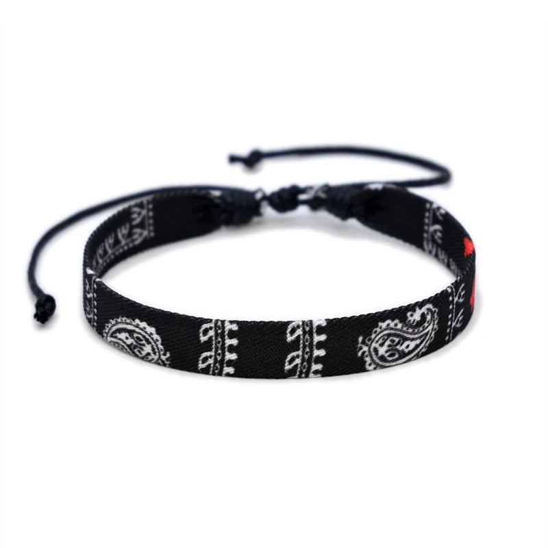 Geometrisches gepunktetes Palästina-Armband für Männer und Frauen, mehrfarbiges Handgeflecht, arabischer Stil, Gaza-Flagge, Schmuckzubehör