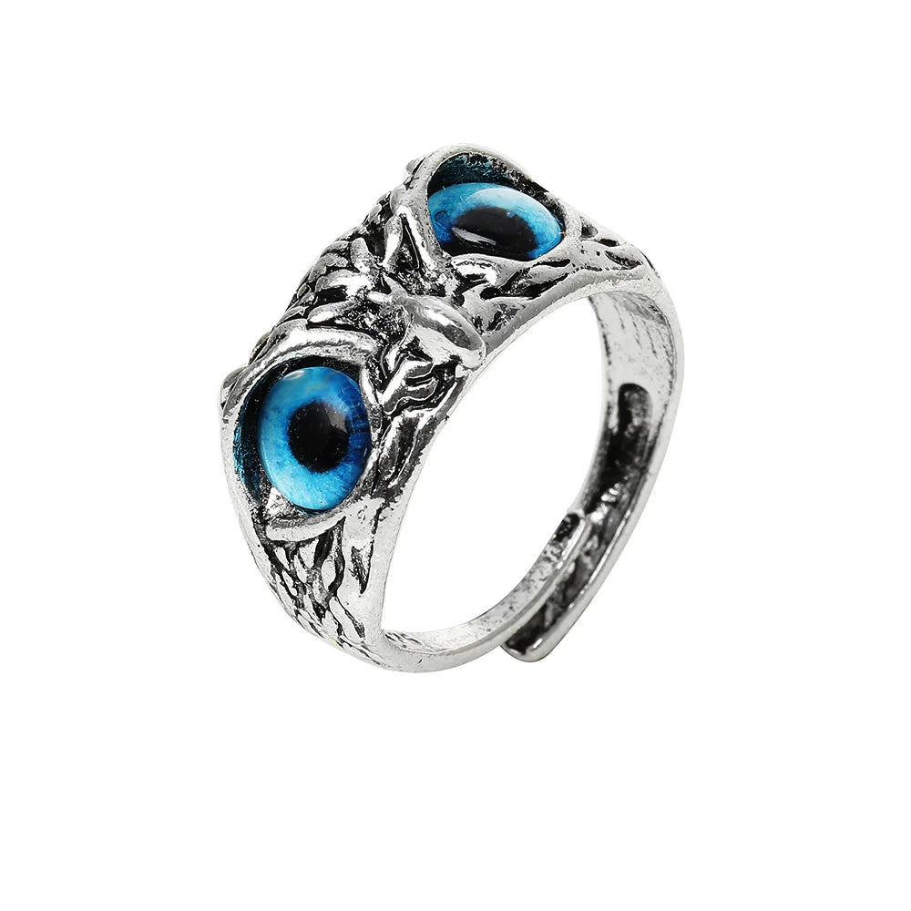Mode Charme Vintage Eule Ring für Männer Frauen Nette Tiere Eule Jugend Gothic Ringe Schmuck Zubehör Junge Mädchen Geschenke