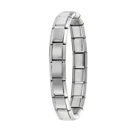 Neue frauen männer Schmuck DIY 9MM Breite Italienische Elastische Charme Armband Einfarbig Edelstahl Mode Armreif
