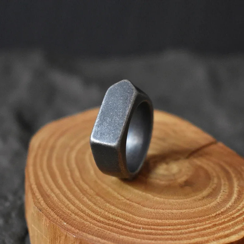 Klassische mattierte/glatte Pfeil-Tops für Herren, Rock-Punk-Ringe, coole Mode, Individualität, Siegelring für Damen und Herren, Party-Schmuck