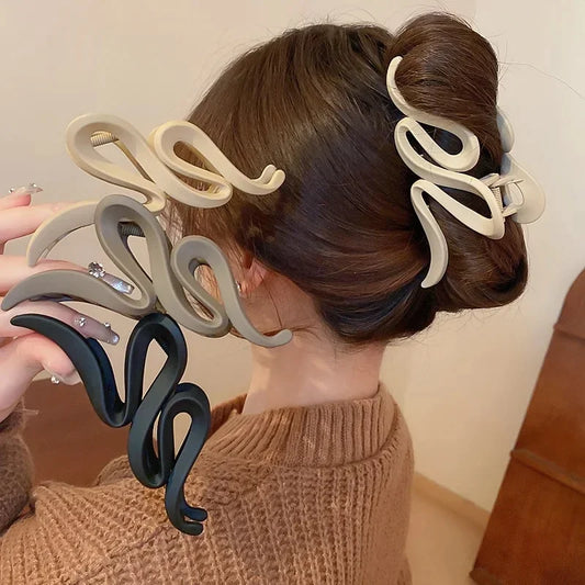 Mode Koreanische Einfarbig Acryl Welle Haar Krallen für Frauen Einfache Haar Clip Hohe Qualität Täglichen Haar Zubehör Mädchen Geschenk