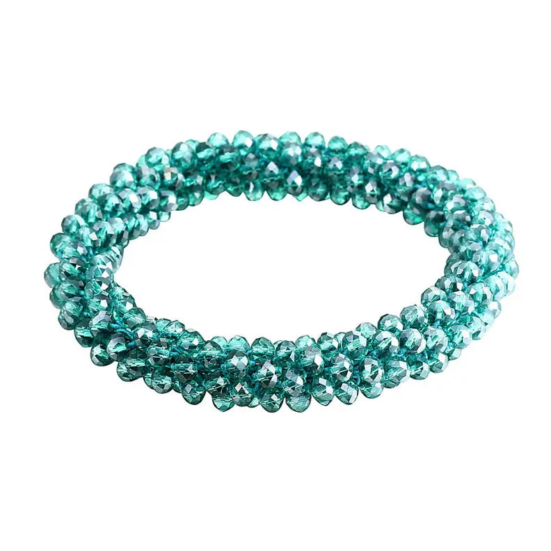 Boho Elastische Armbänder & Armreifen Für Frauen Vintage Stretch Böhmischen Femme Kristall Glas Perlen Armbänder Partei Schmuck Geschenk