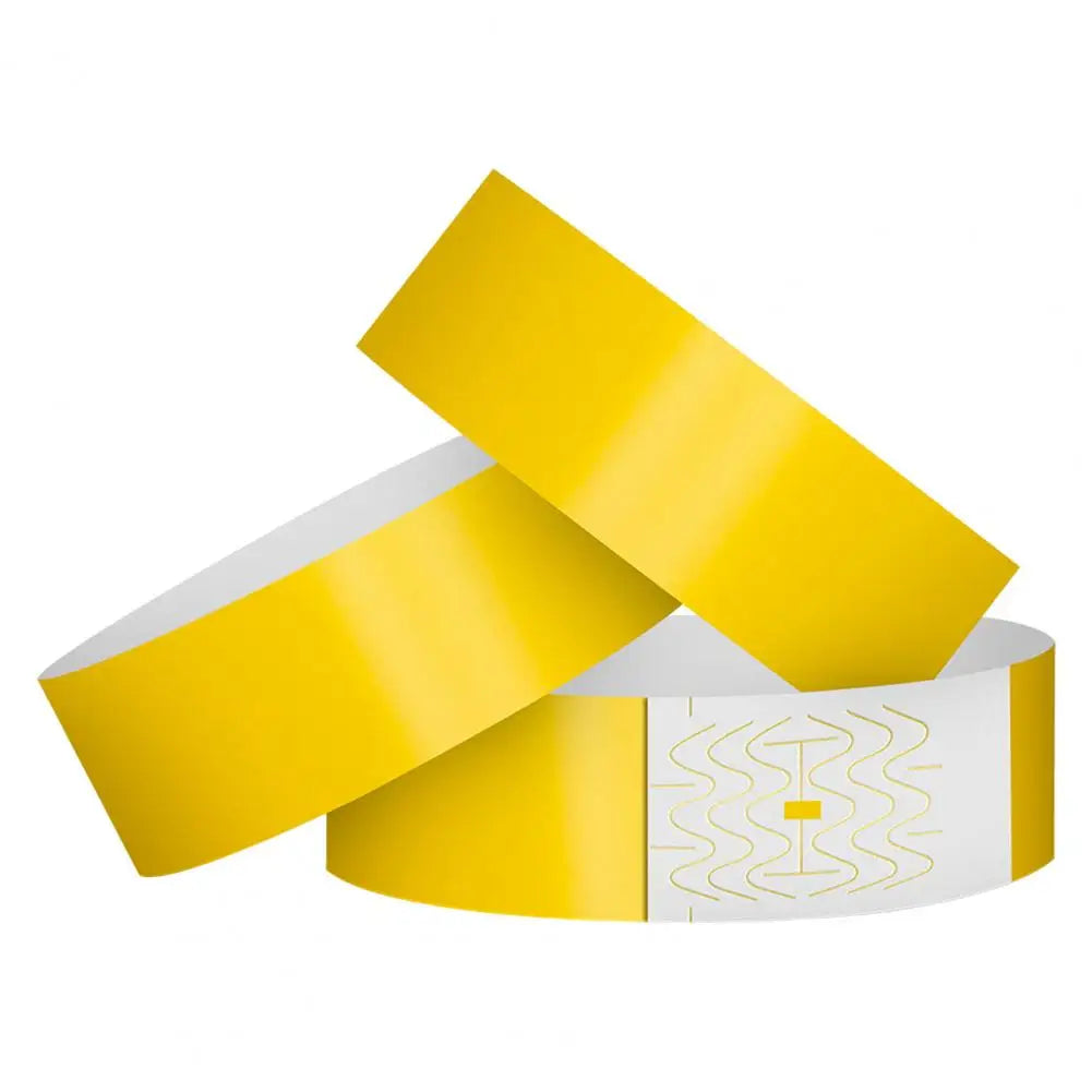 100 Stück Armbänder aus synthetischem Papier, Einweg-wasserdichte Handgelenkschlaufe, Event-Identifikationsarmbänder, abnehmbares Armbandband