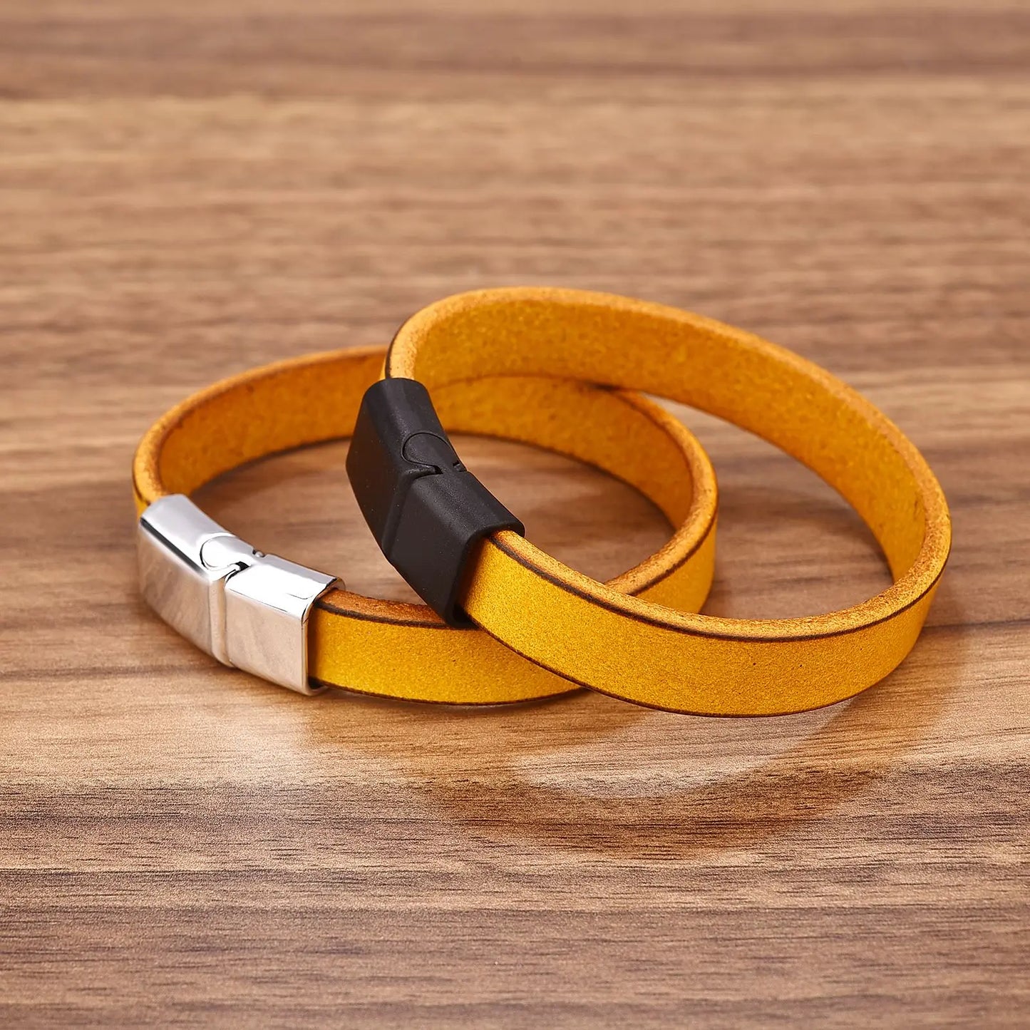 Klassische Magnetische Schnalle Leder Armband Für Männer Vintage Handgemachte Armband Männlichen Mode Schmuck Geschenke Großhandel