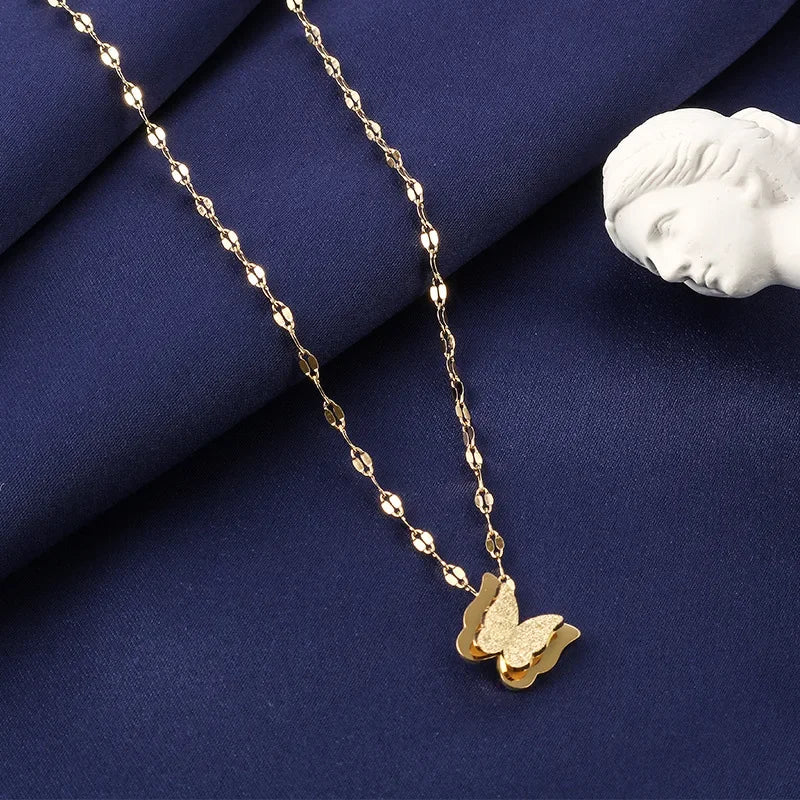 Edelstahl Schmetterling Creolen Für Frauen Schmuck Geschenk Weibliche Lange Quaste Matt Matte Tropfen Ohrringe Koreanische Gesendet Kostenlos