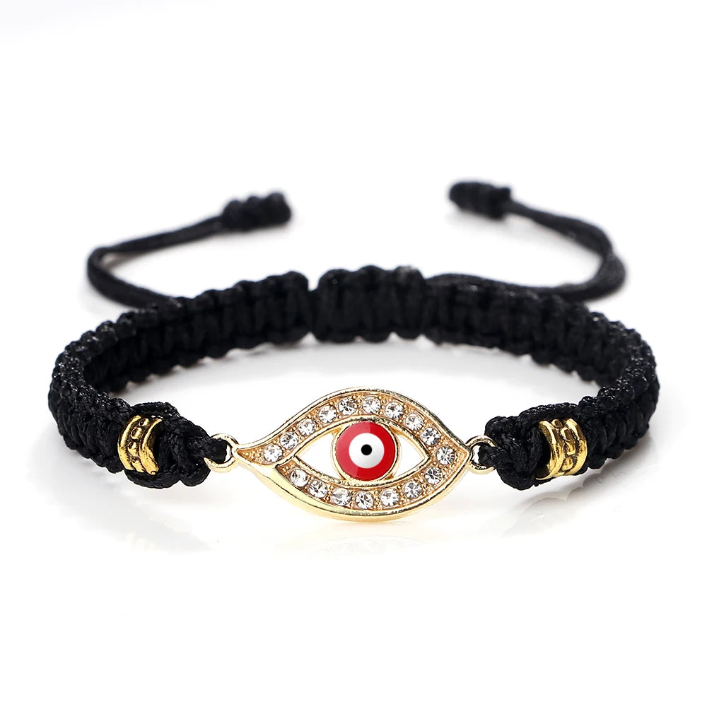 Handgemachte türkische böse Blick Armbänder für Frauen Männer geflochtene rote Seil Glück Armbänder Mode Paar Armbänder Freundschaft Schmuck